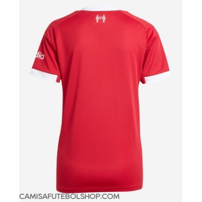 Camisa de time de futebol Liverpool Replicas 1º Equipamento Feminina 2025-26 Manga Curta Camisa de time de futebol Liverpool Replicas 1º Equipamento Feminina 2025-26 Manga Curta